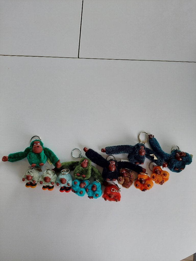 Lot sleutelhangers Kipling aapjes, Ophalen of Verzenden, Gebruikt