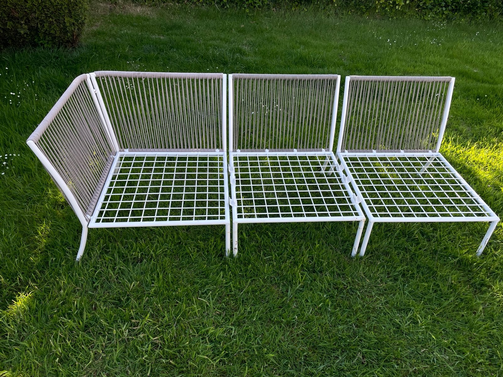 IKEA SEGERÖN modulair tuinmeubilair - Wit/Beige, Ophalen of Verzenden, Zo goed als nieuw