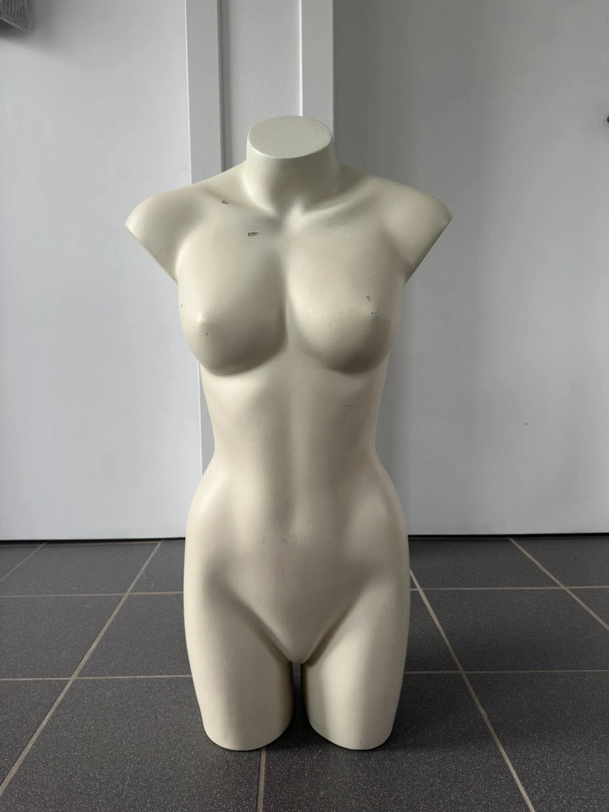 Paspop buste/torso voor dames — etalagepop — wit, Antiek en Kunst, Ophalen of Verzenden