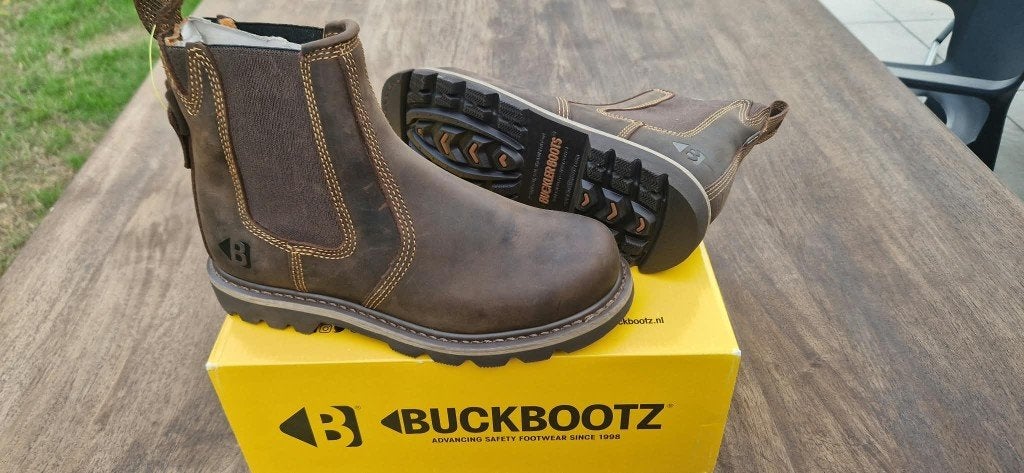 Chaussures (de travail) Buckbootz en cuir Nubuck  NEUF, Neuf, Brun, Enlèvement, Autres types