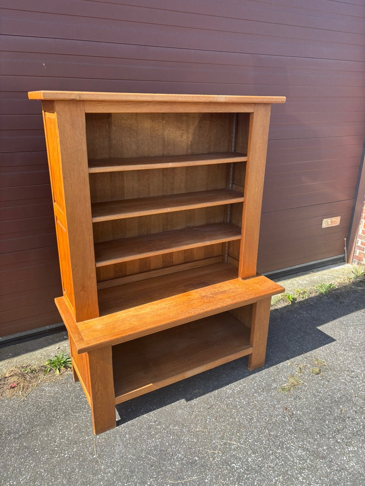Boekenkast, Avec tablette(s), 100 à 150 cm, Utilisé, Chêne