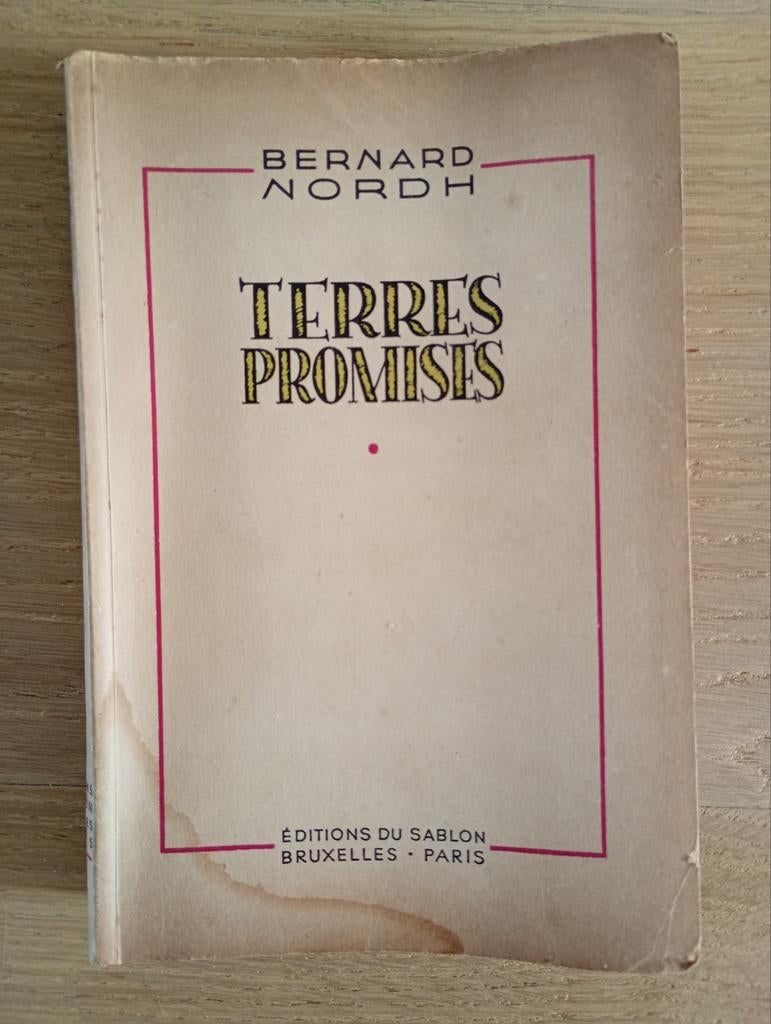 Terres promises Bernard Nordh traduit du suédois EO, Enlèvement ou Envoi, 19e siècle, Utilisé, Europe