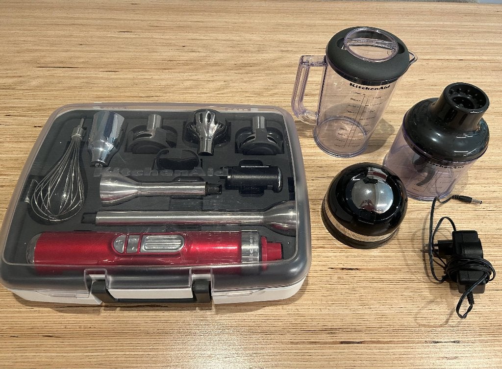 Kitchenaid Artisan staafmixer met accessoires, Ophalen, 1 tot 2 liter, 3 snelheden of meer, Zo goed als nieuw
