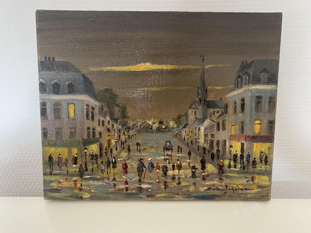 Tableau original signé Emile Schaize, Antiquités & Art, Art | Peinture | Classique, Enlèvement