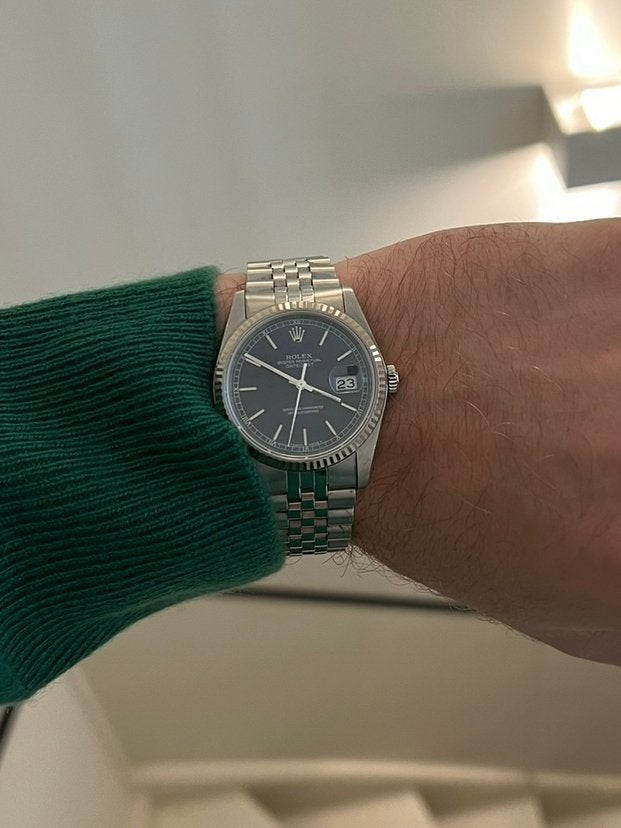 Rolex datejust 16234, Handtassen en Accessoires, Horloges | Heren, Ophalen, Staal, Gebruikt, Polshorloge