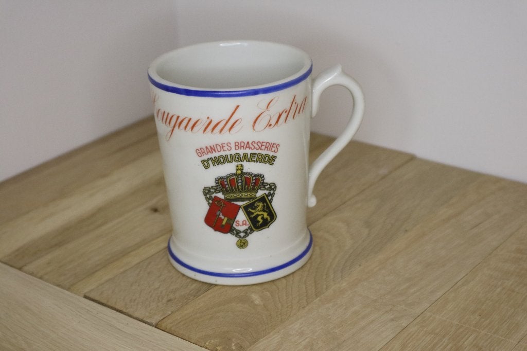 Rare chope "HOEGARDE EXTRA" porcelaine Petre BAUDOUR, Enlèvement ou Envoi, Comme neuf, Chope(s), Autres marques