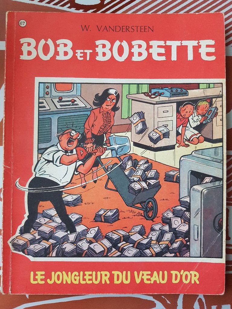Bob et Bobette le Jongleur du veau d'Or 1 édition 1967, Livres, Enlèvement ou Envoi, Willy Vandersteen, Une BD, Utilisé