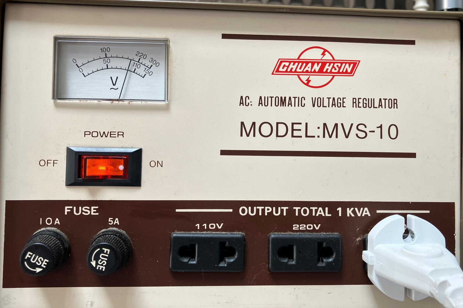 Régulateur de voltage, Enlèvement, Utilisé