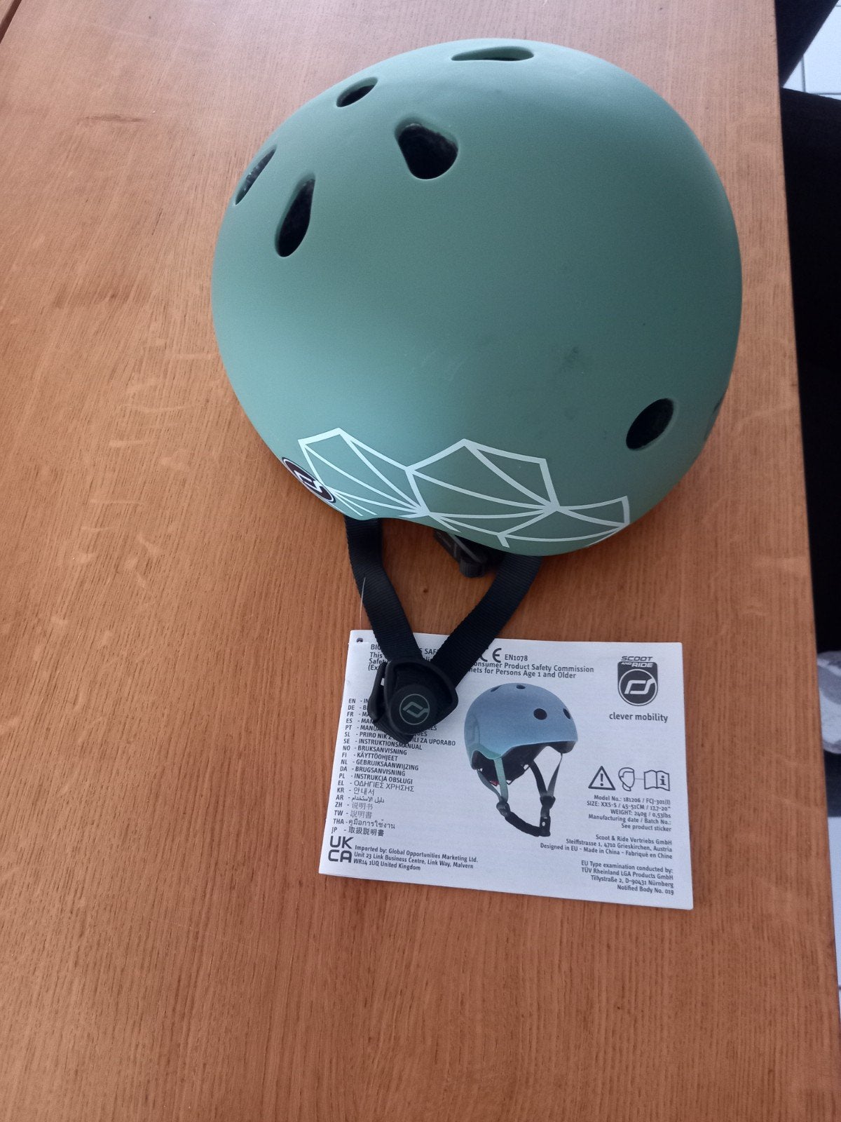 scoot en ride fietshelm, Ophalen