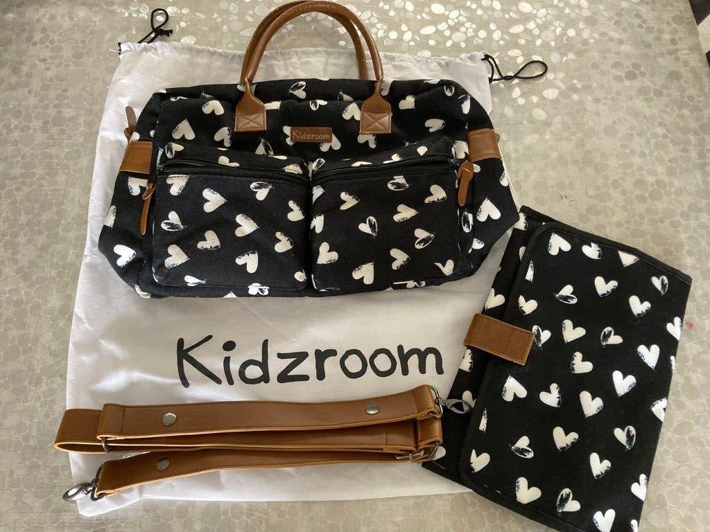 verzorgingstas Kidzroom, Kinderen en Baby's, Luiertassen, Gebruikt, Zwart, Kidzroom, Schoudertas functie