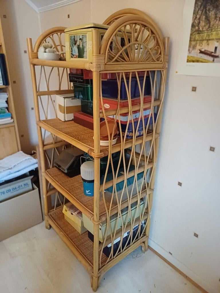 Etagère en rotin, Maison & Meubles, Enlèvement, Comme neuf