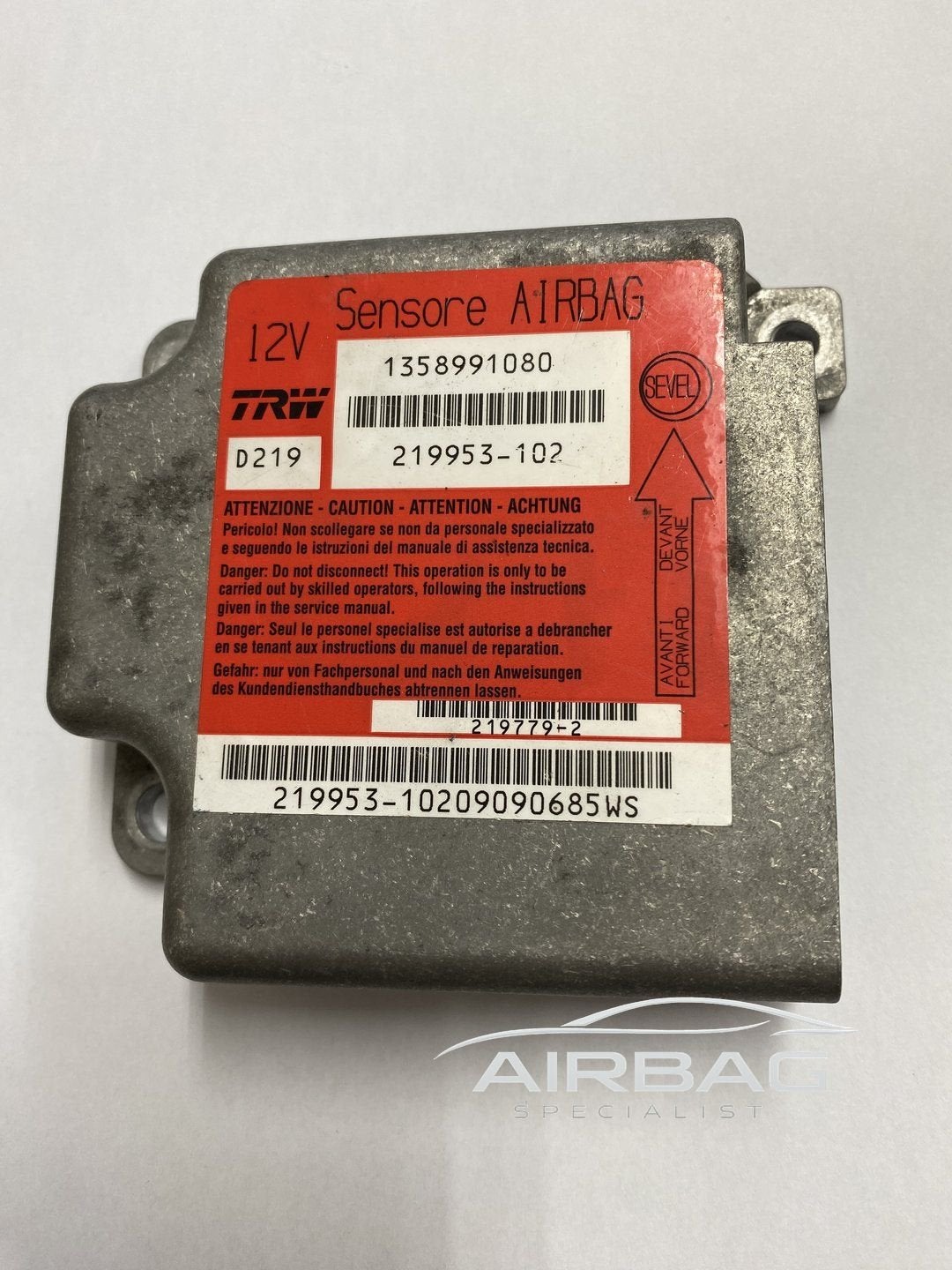 Fiat Ducato Citroen Jumper Peugeot Boxer airbag module - srs, Gebruikt, -, -, Ophalen of Verzenden