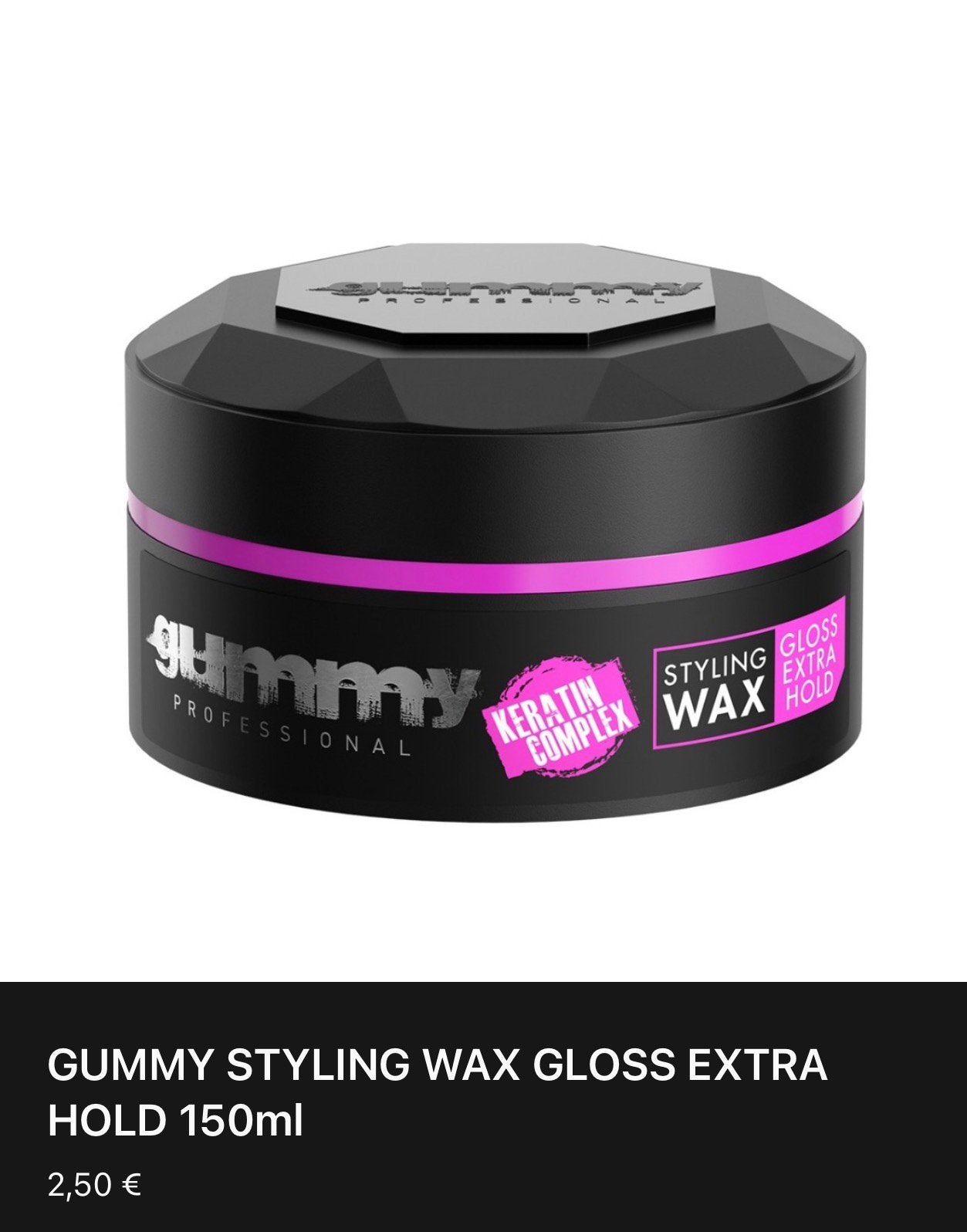 Gummy Hair Wax – Fixation & définition, Enlèvement, Neuf