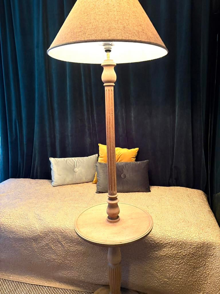 Staande lamp eik H 180, Ophalen, Zo goed als nieuw