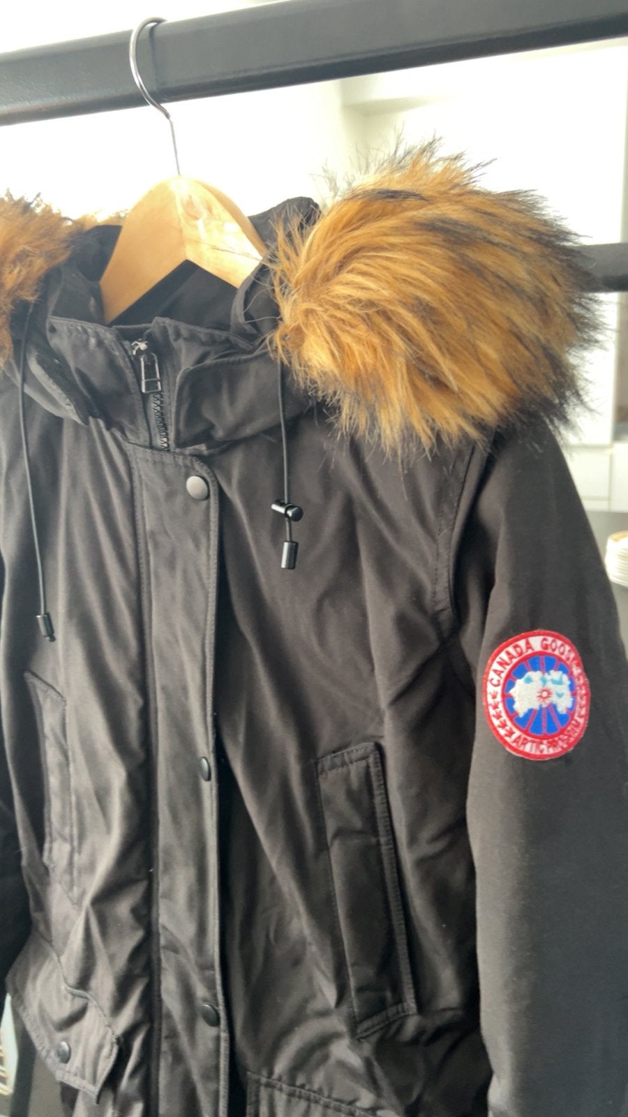 Winterjas  canada goose, Kleding | Heren, Ophalen, Zo goed als nieuw, Maat 46 (S) of kleiner, Zwart
