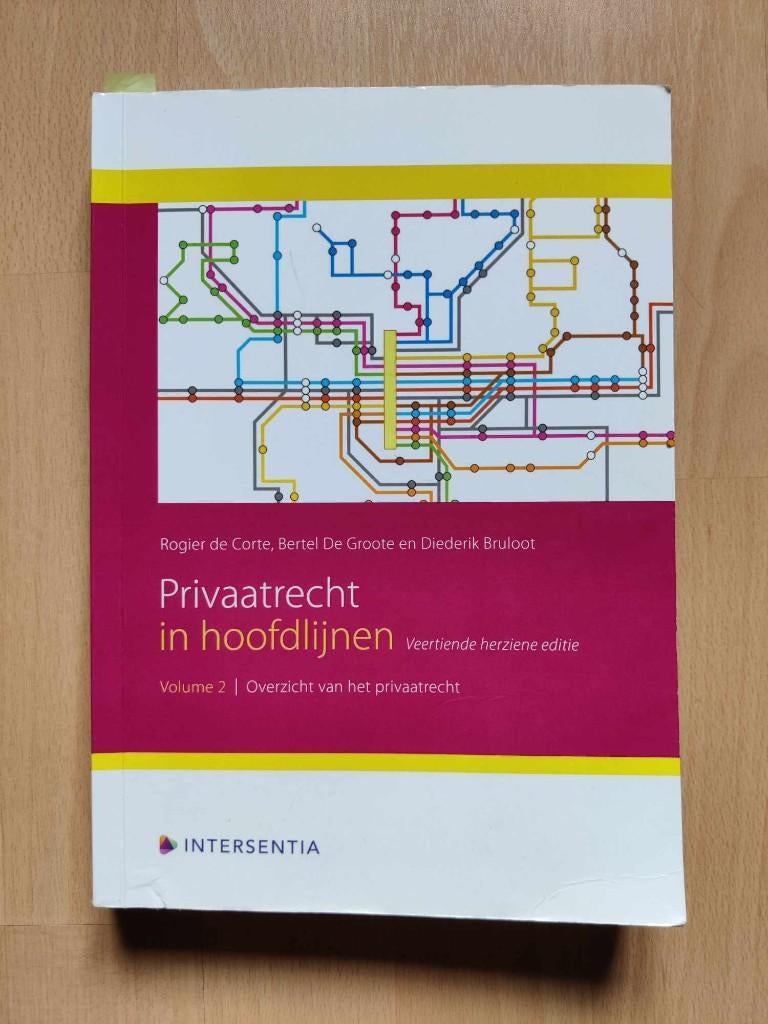 Boek : privaatrecht deel 2., Boeken, Studieboeken en Cursussen, Ophalen of Verzenden, Zo goed als nieuw, Hoger Onderwijs