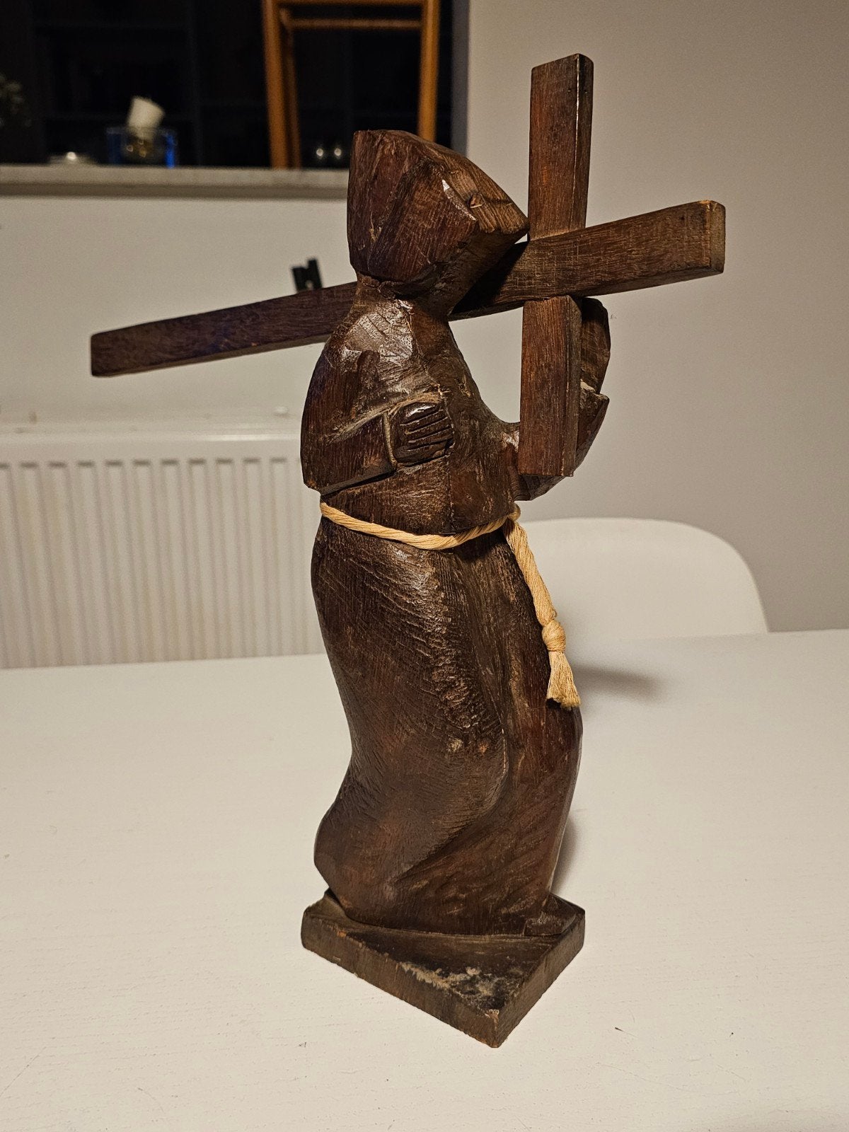 Statue en bois Duforet Noel Veurne, Enlèvement ou Envoi, Statue