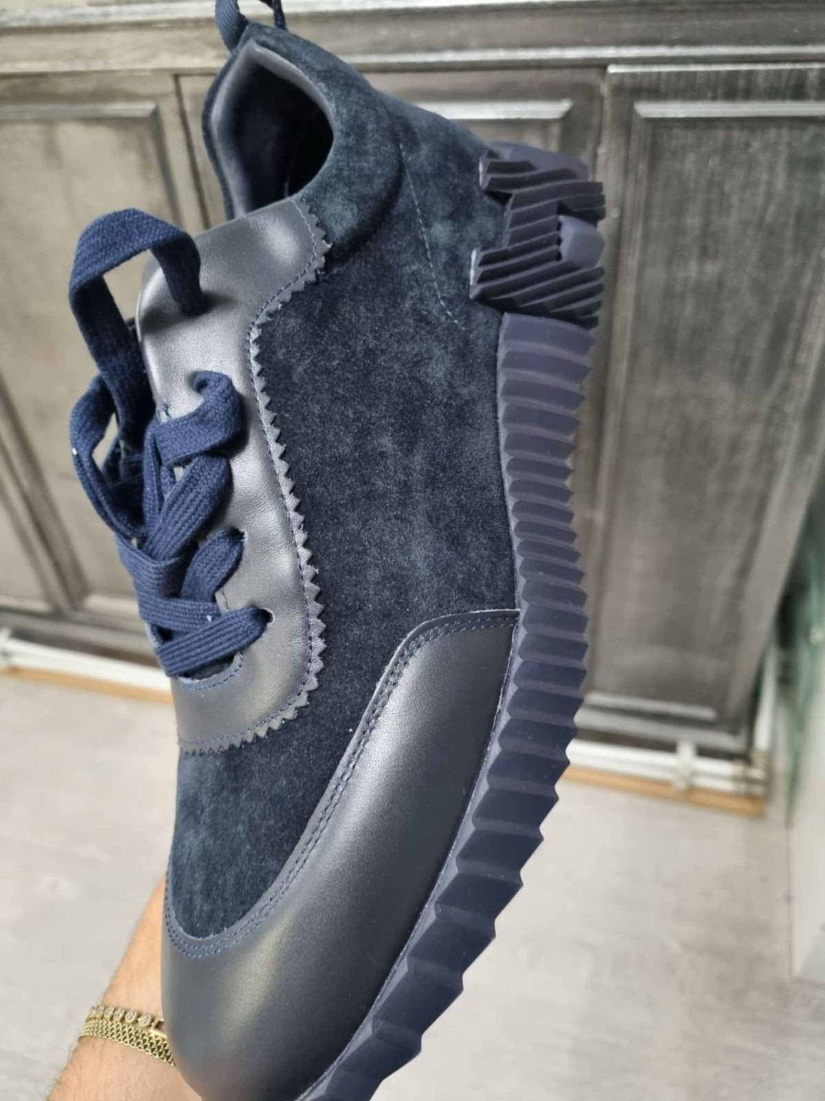 Hermes bleu marine taille 42-43, Animaux & Accessoires, Enlèvement ou Envoi, Bleu