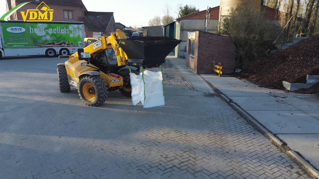 BigBag vuller voor wiellader, Ophalen