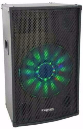 Ibiza X-LED12 Speaker met RGB Led 2188-B, Audio, Tv en Foto, Ophalen of Verzenden, Nieuw, Overige typen