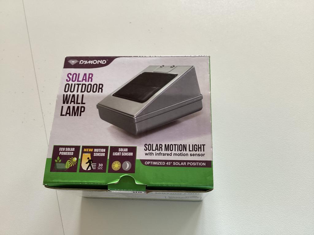 Lampe solaire à mouvement, Jardin & Terrasse, Éclairage extérieur, Neuf, Énergie solaire, Détecteur de mouvement, Enlèvement