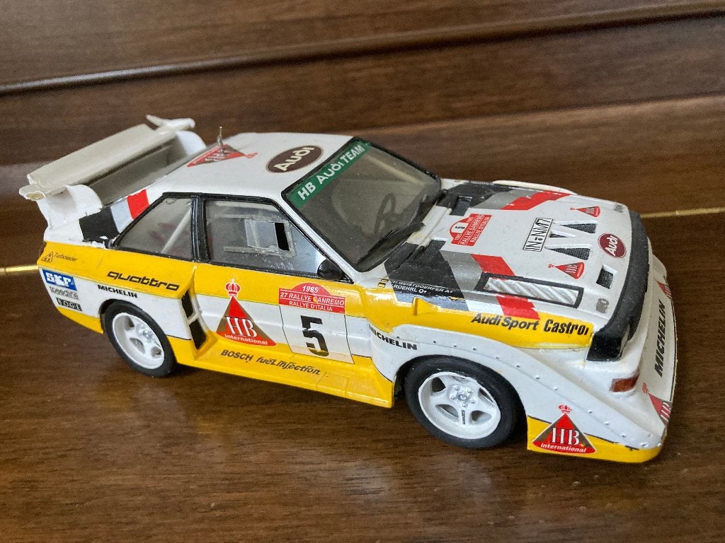 1/24 Audi Quattro, Hobby & Loisirs créatifs, Modélisme | Voitures & Véhicules, Autres marques, Enlèvement ou Envoi, Voiture, Plus grand que 1:32