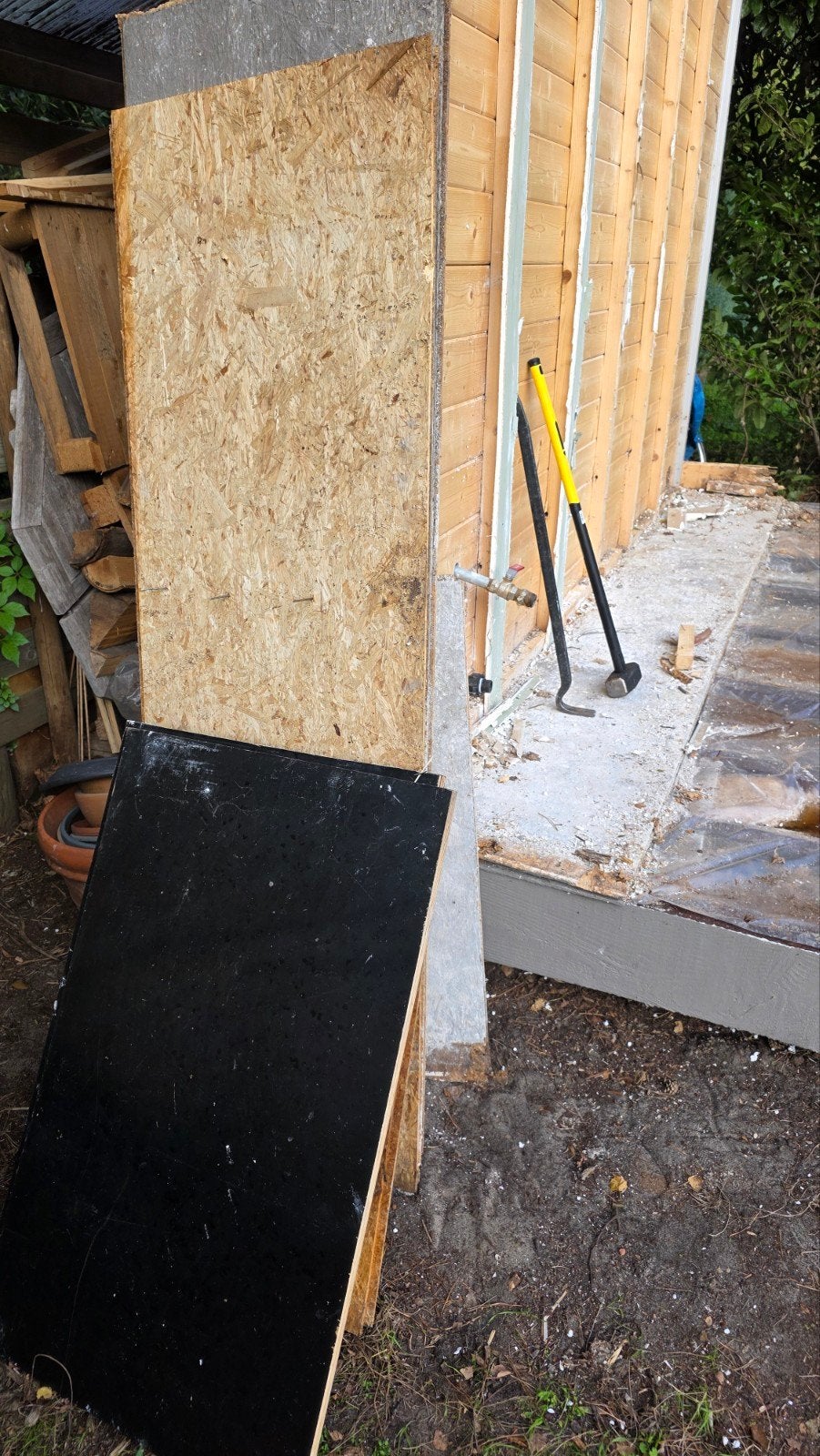 Gratuit : bois de chauffage/bois de chauffage : panneaux OSB, Enlèvement