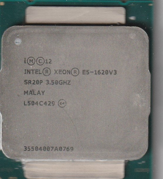 Intel Xeon E5-1620 v3 LGA2011-3-processor, Gebruikt, 4-core, Intel Xeon, Ophalen of Verzenden