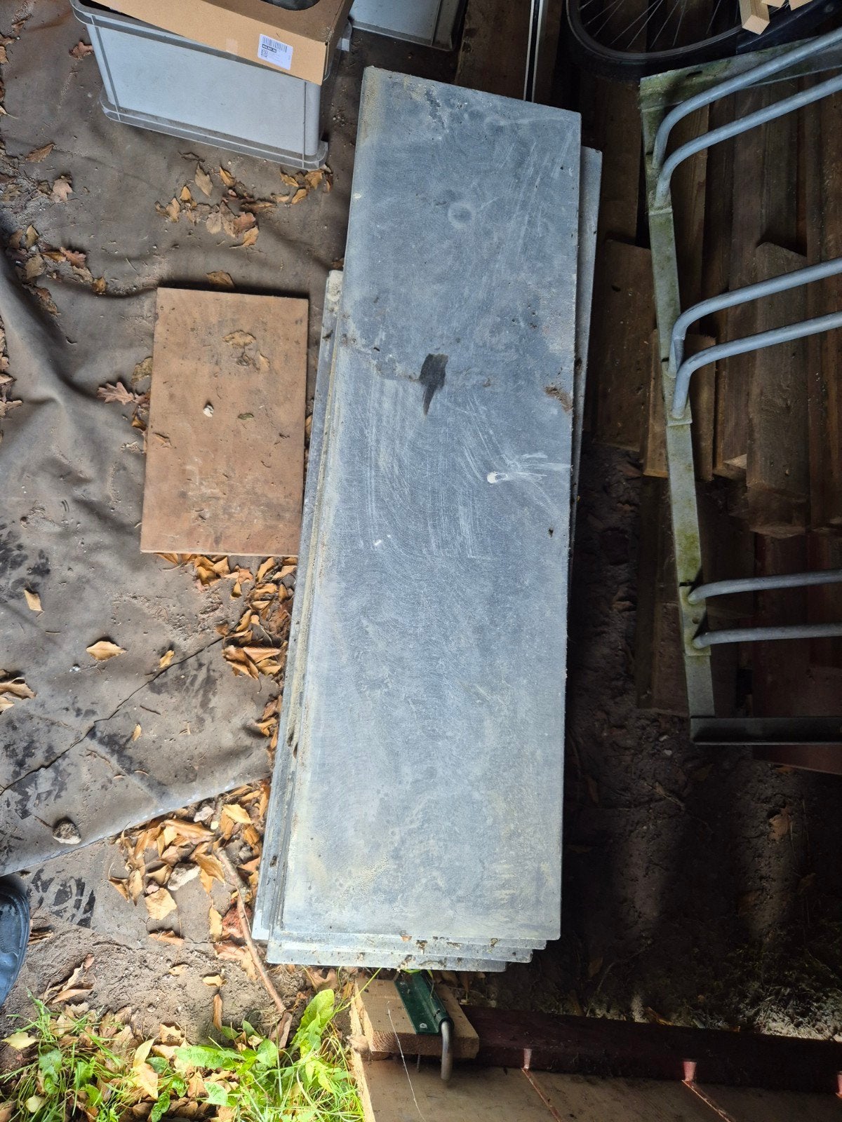 Blauwe hardsteen 18 lopende meter, Tuin en Terras, Ophalen
