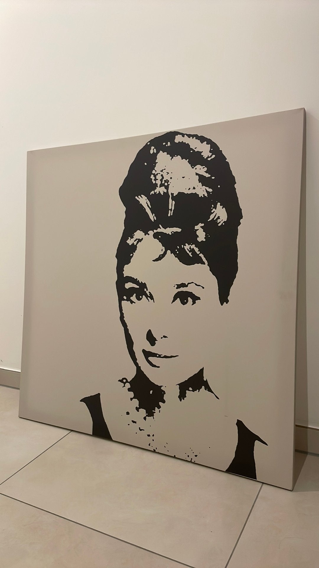Canvas Audrey Hepburn, Enlèvement, Sur cadre en bois, Impression, Film