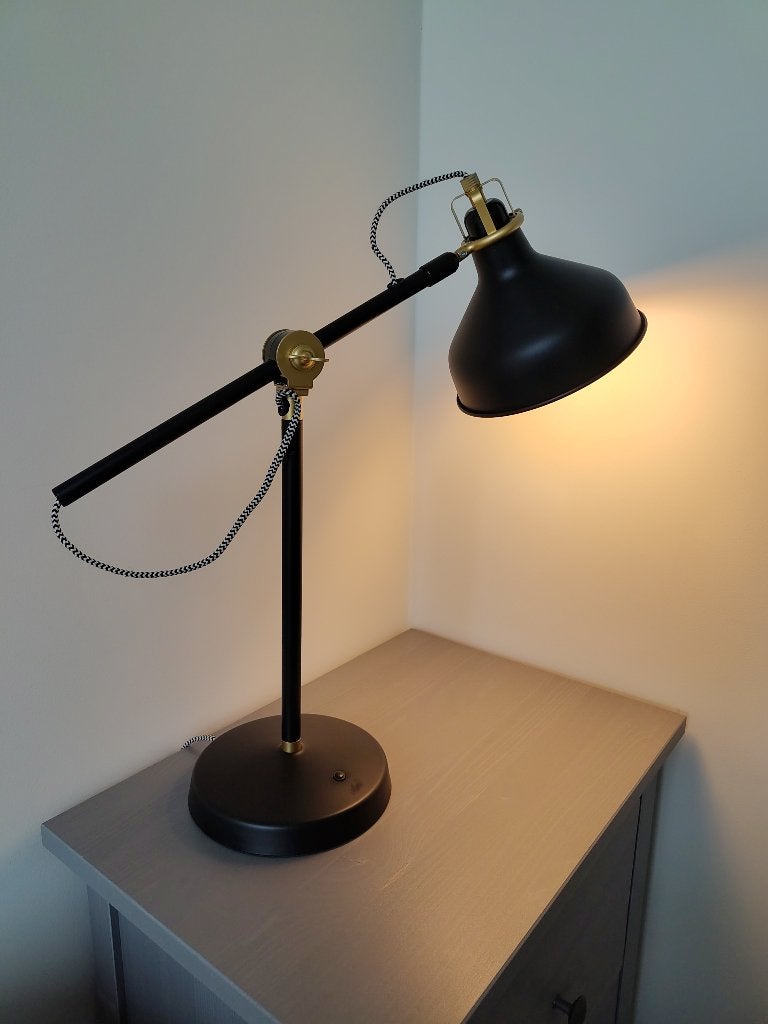 Ikea RANARP Lampe de bureau, noir, Maison & Meubles, 42 cm, Lampe de bureau, Comme neuf, Enlèvement
