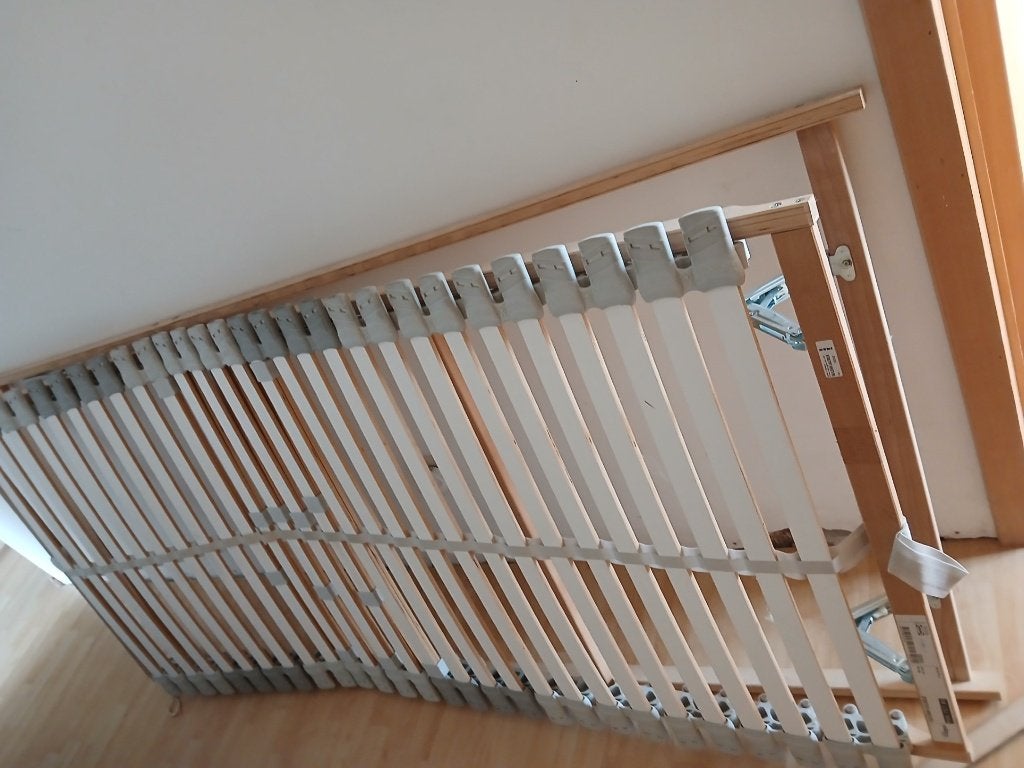 Lattenbodem eenpersoonsbed, Enfants & Bébés, Chambre d'enfant | Lits, 70 à 85 cm, Sommier à lattes, Enlèvement, 180 cm ou plus
