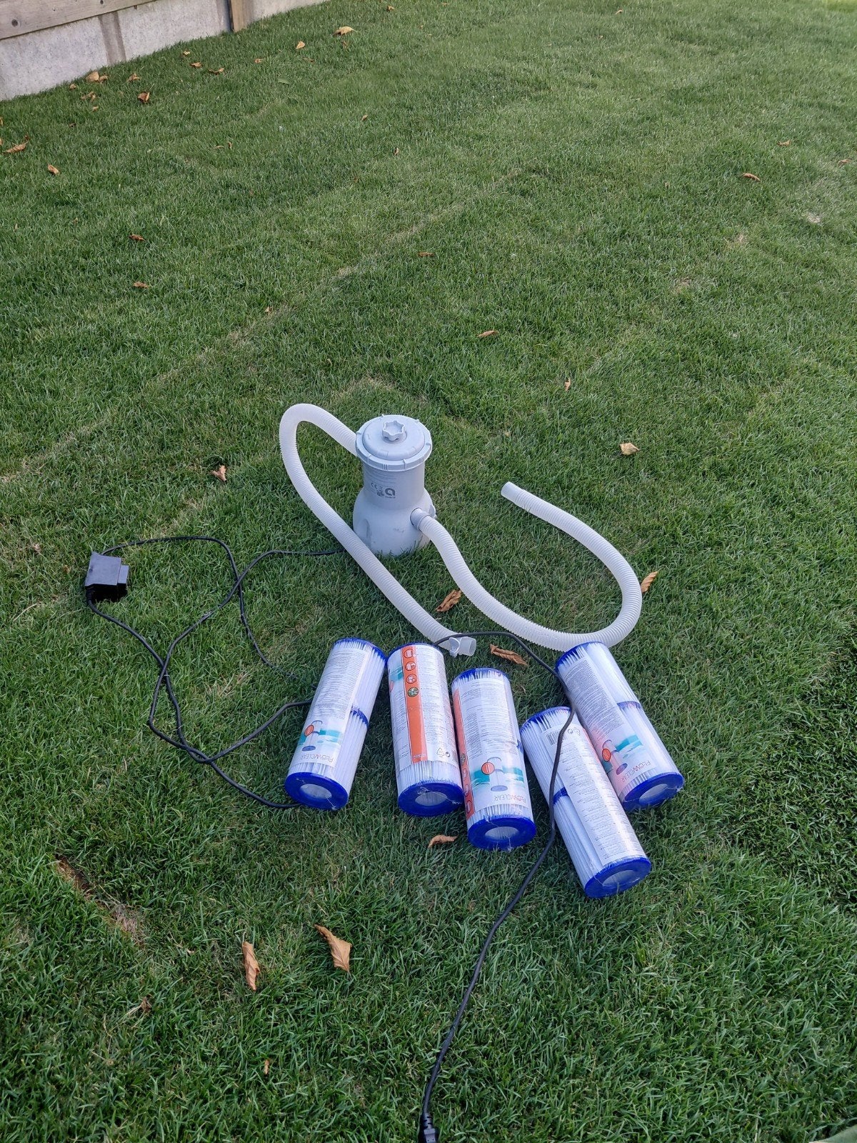 Zwembadfilter met 10 extra filters, Ophalen