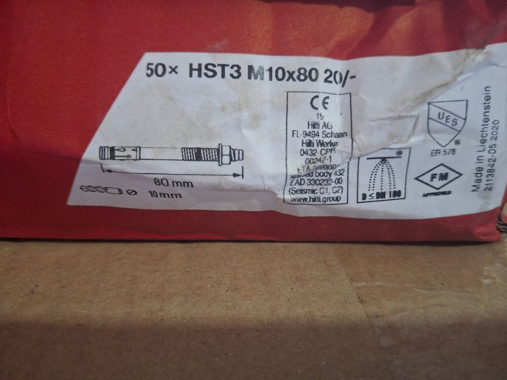 HILTI gougeon HST3 M10 X 80, Doe-het-zelf en Bouw, Gereedschap | Handgereedschap, Ophalen, Nieuw, Hilti