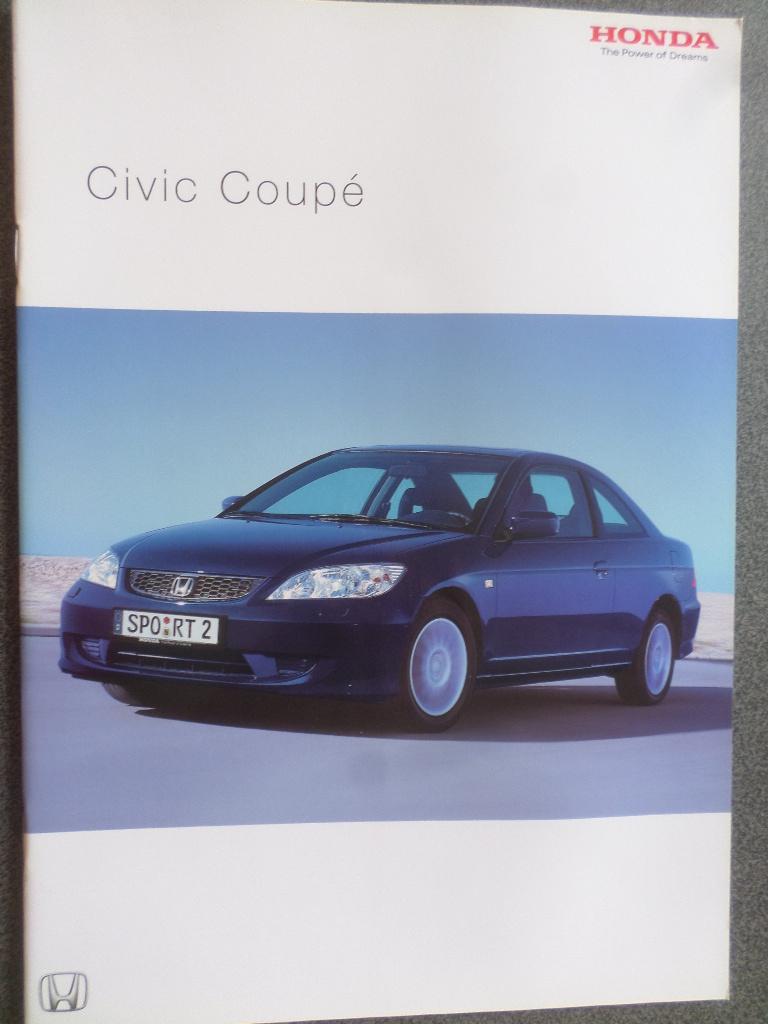 Brochure de la Honda Civic Coupé 2004 - FRANÇAIS, Enlèvement ou Envoi, Honda