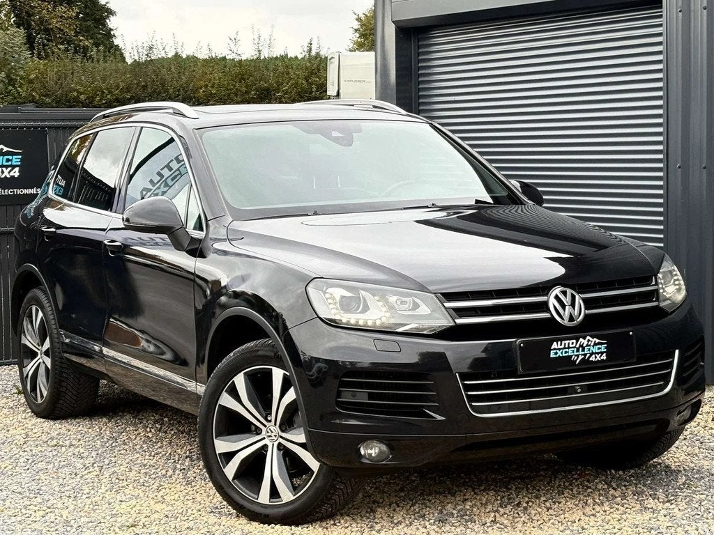 Volkswagen Touareg 3.0 CR TDi 4WD/ Pneumatique/ Full, Autos, Cuir, Euro 5, Achat, Noir