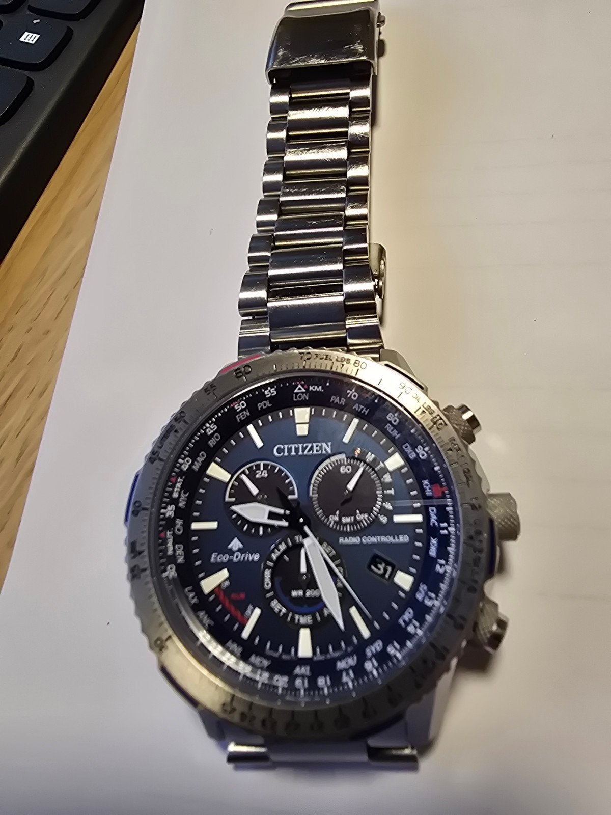 Montre CITIZEN Eco-Drive, Bijoux, Sacs & Beauté, Montre-bracelet, Enlèvement ou Envoi, Citizen, Acier