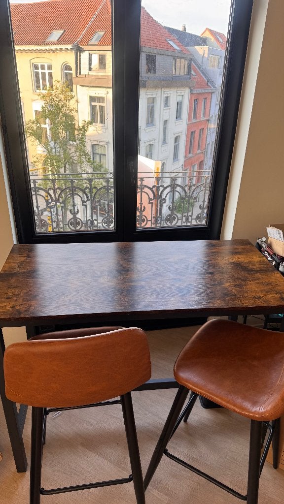 Houten Tafel Met Stoelen Set, Antiek en Kunst, Ophalen