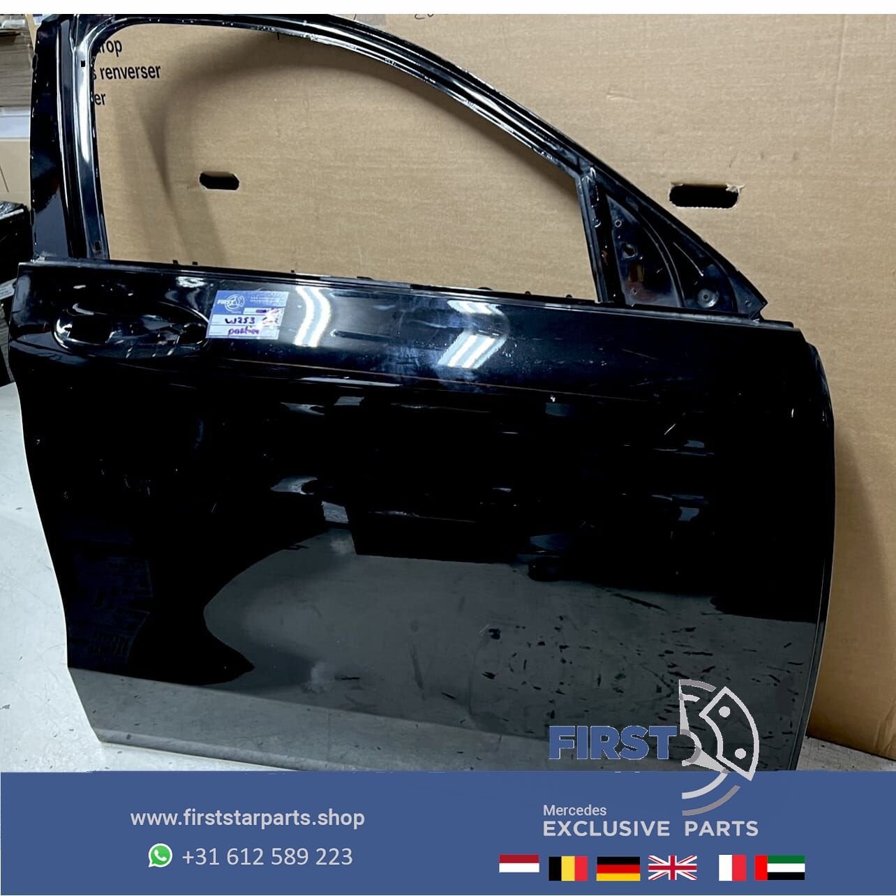 W253 GLC43 GLC63 DEUR PORTIER ZWART RECHTSVOOR Mercedes GLC, Gebruikt, -, Deur, Ophalen of Verzenden