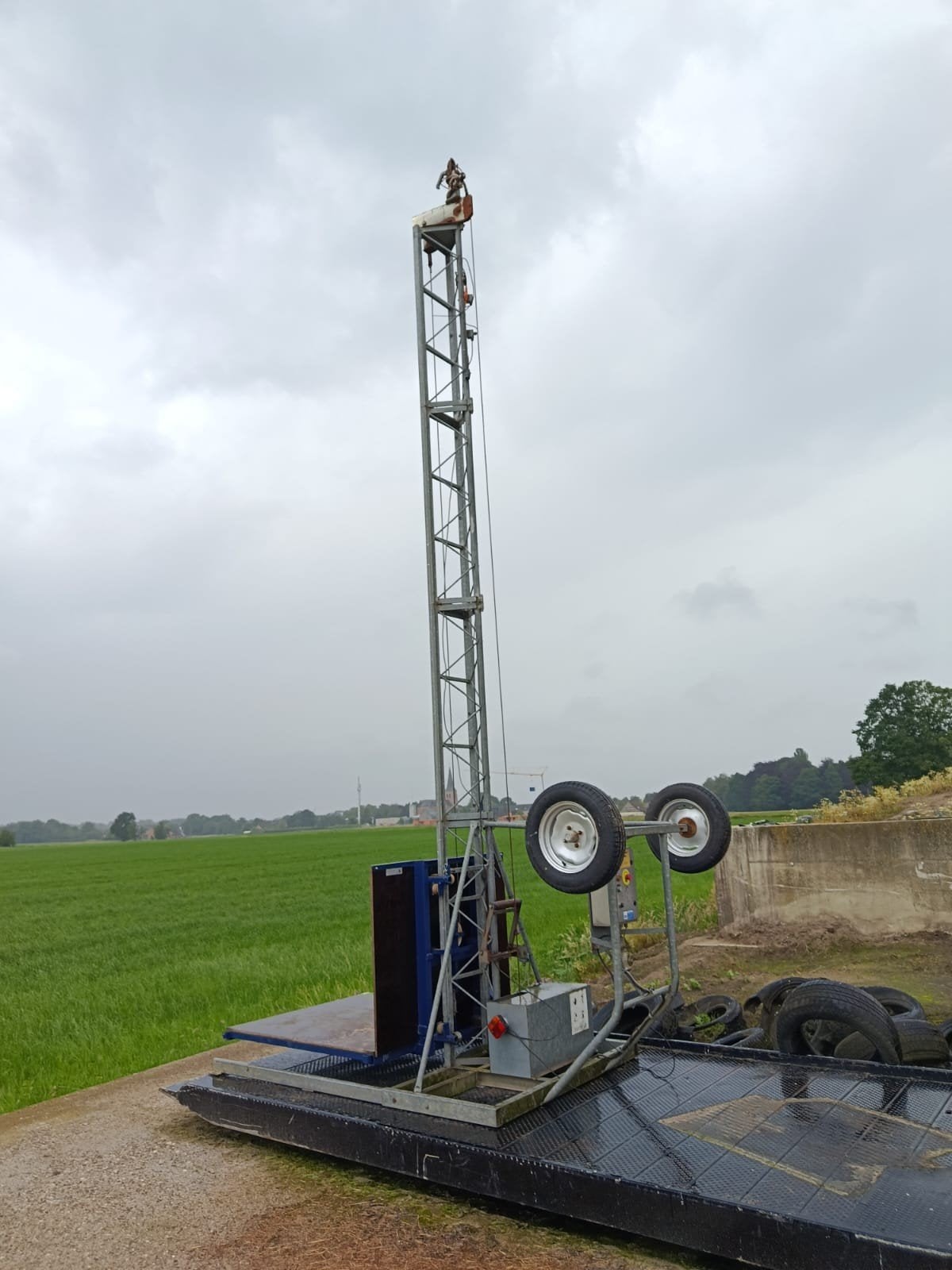Bouwlift Bouwma 300kg 220V, Bricolage & Construction, Monte-charges, Enlèvement, Ascenseur de chantier