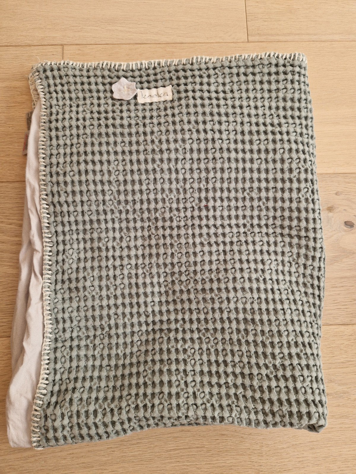 Dekentje Koeka in groen, Kinderen en Baby's, Groen, Gebruikt, Koeka, Ophalen of Verzenden