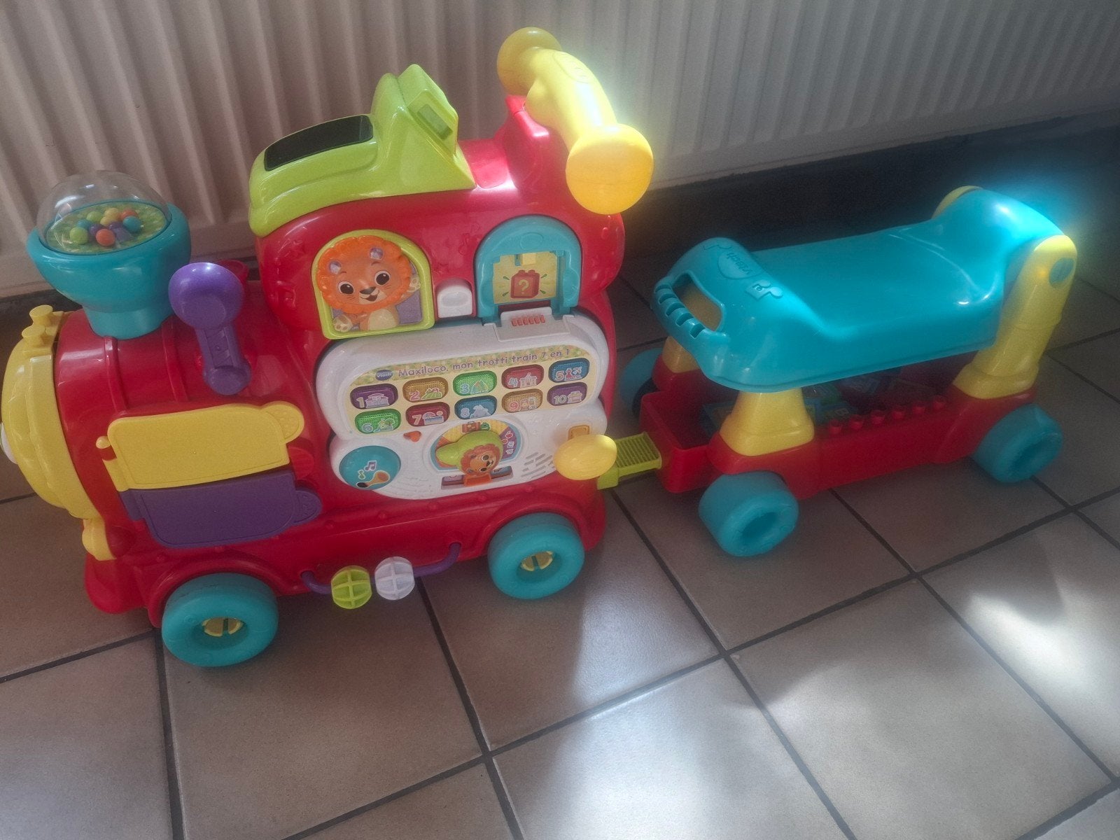 Train Vtech avec 10 cubes, Ophalen