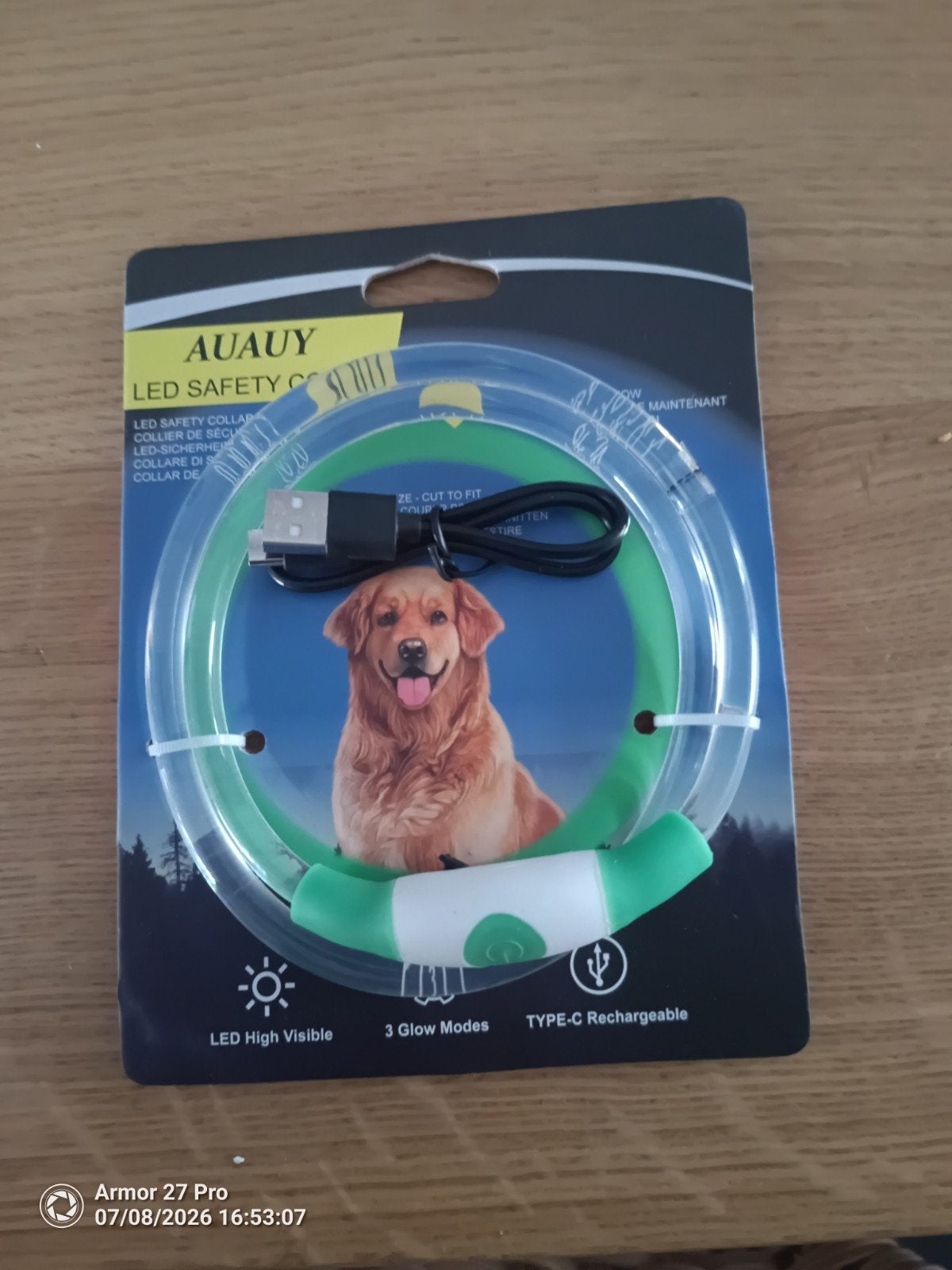 lot de collier lumineux pour chien - deux couleurs, Animaux & Accessoires, Accessoires pour chiens, Enlèvement, Collier