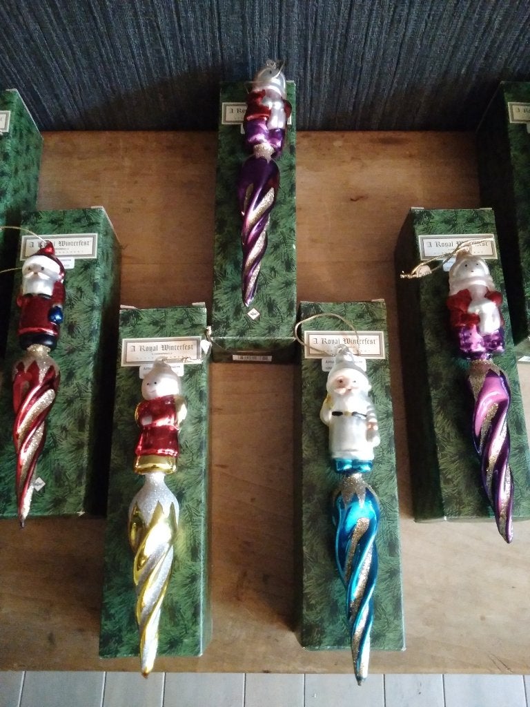 Anciennes décorations de Noël en verre vintage, Envoi, Comme neuf