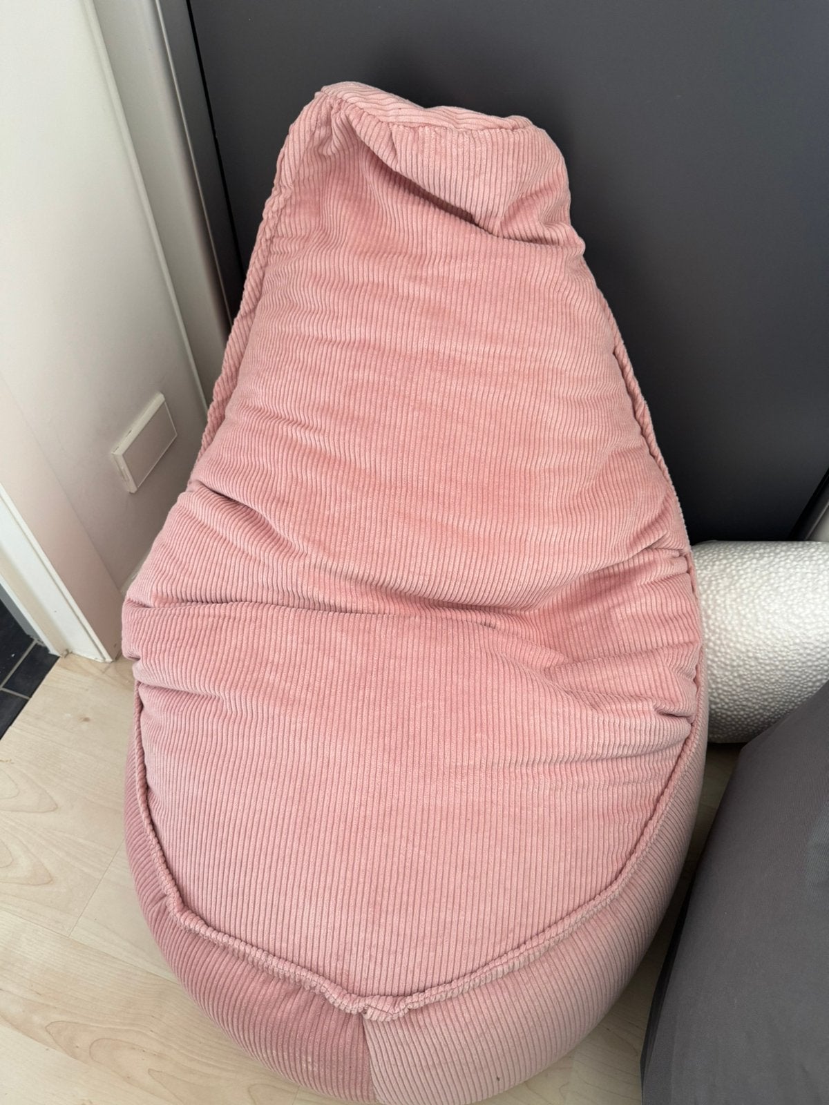 Parya woonkamerzitzak ribstof nieuw, Ophalen, Nieuw, Roze, Zitzak