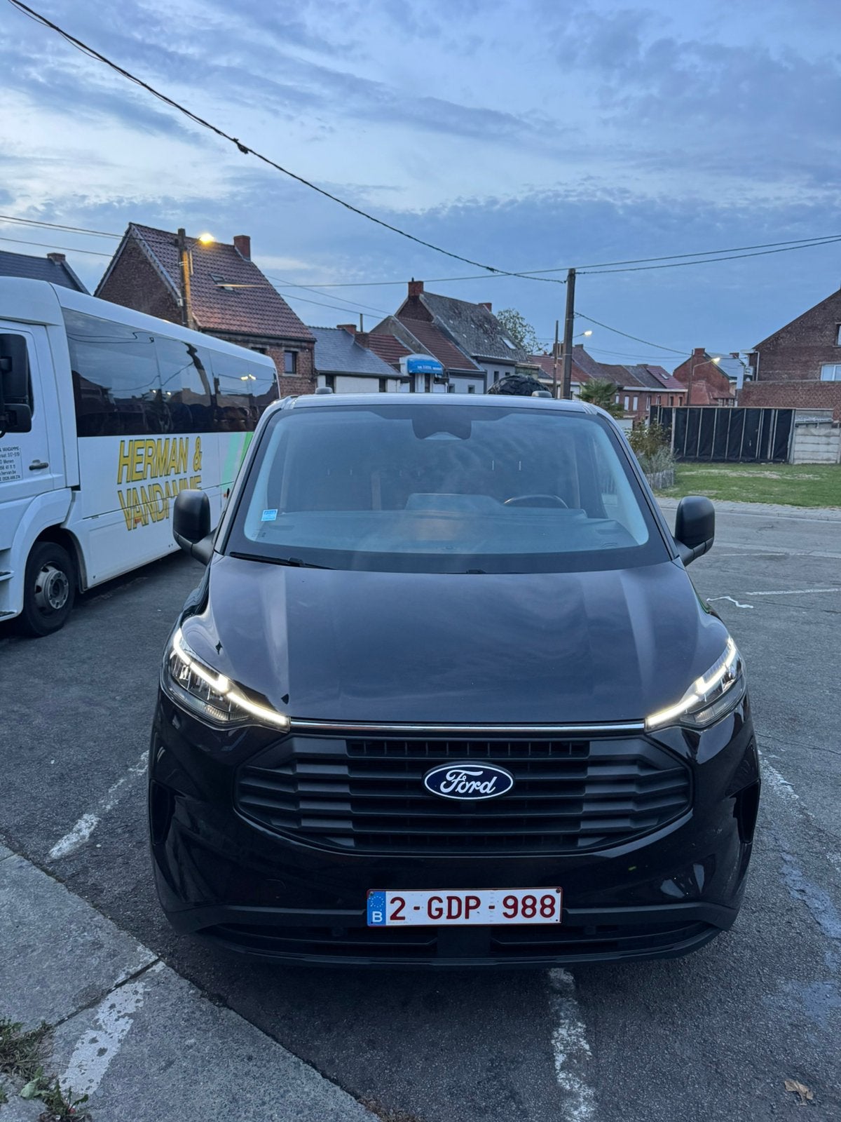 Ford transit custom 2024 full equiper, Auto's, Automaat, Stof, Diesel, 5 deurs