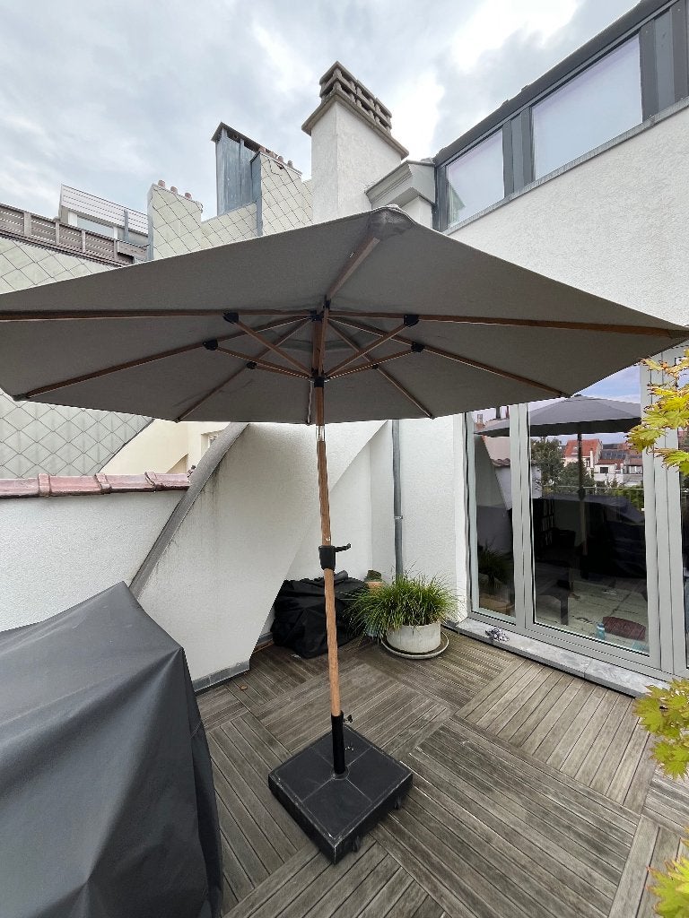 Parasol Cane-Line, Jardin & Terrasse, 3 à 4 mètres, Comme neuf, Enlèvement, Inclinable