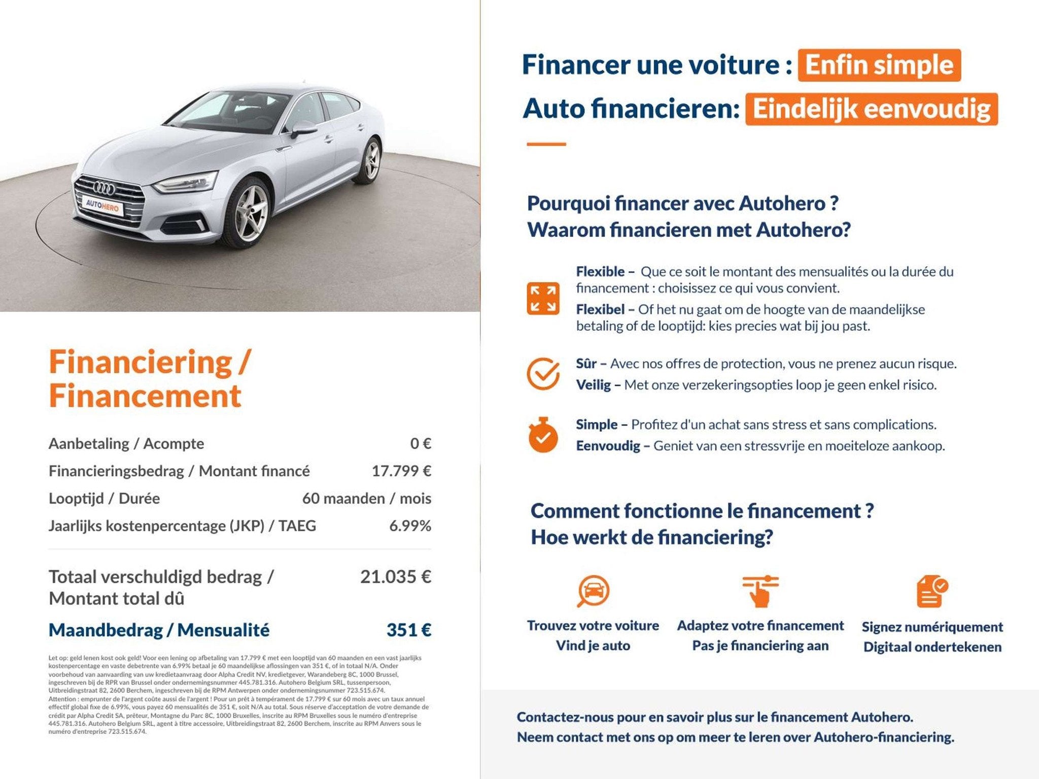 Audi A5 2.0 TFSI Sport (année de construction 2018), Autos, Audi, Achat, Euro 6, 1535 kg, Noir