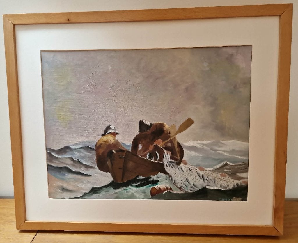 Peintutre à l'huile, Enlèvement, Comme neuf