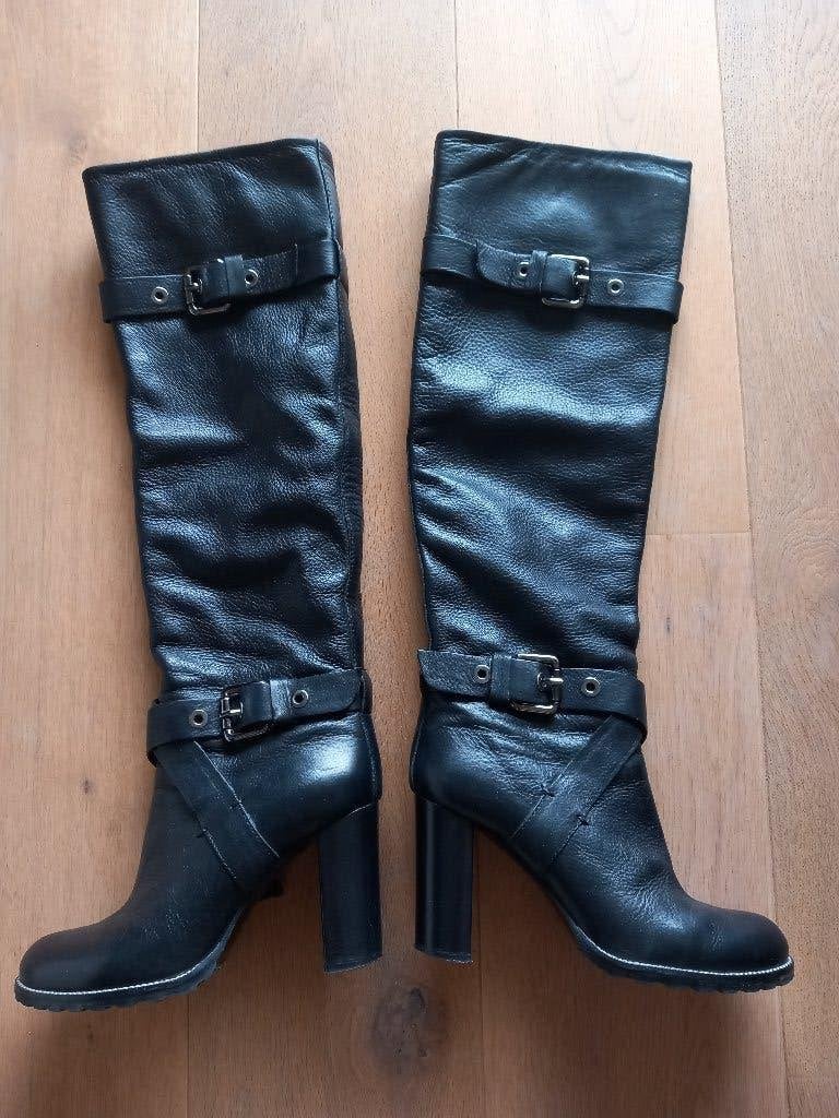 LAARZEN, Kleding | Dames, Hoge laarzen, Zwart, Ophalen of Verzenden, Zo goed als nieuw